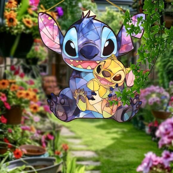 Stitch Disney Acrylic Suncatcher – Stained Glass Style Window Art - Picture 5 of 6